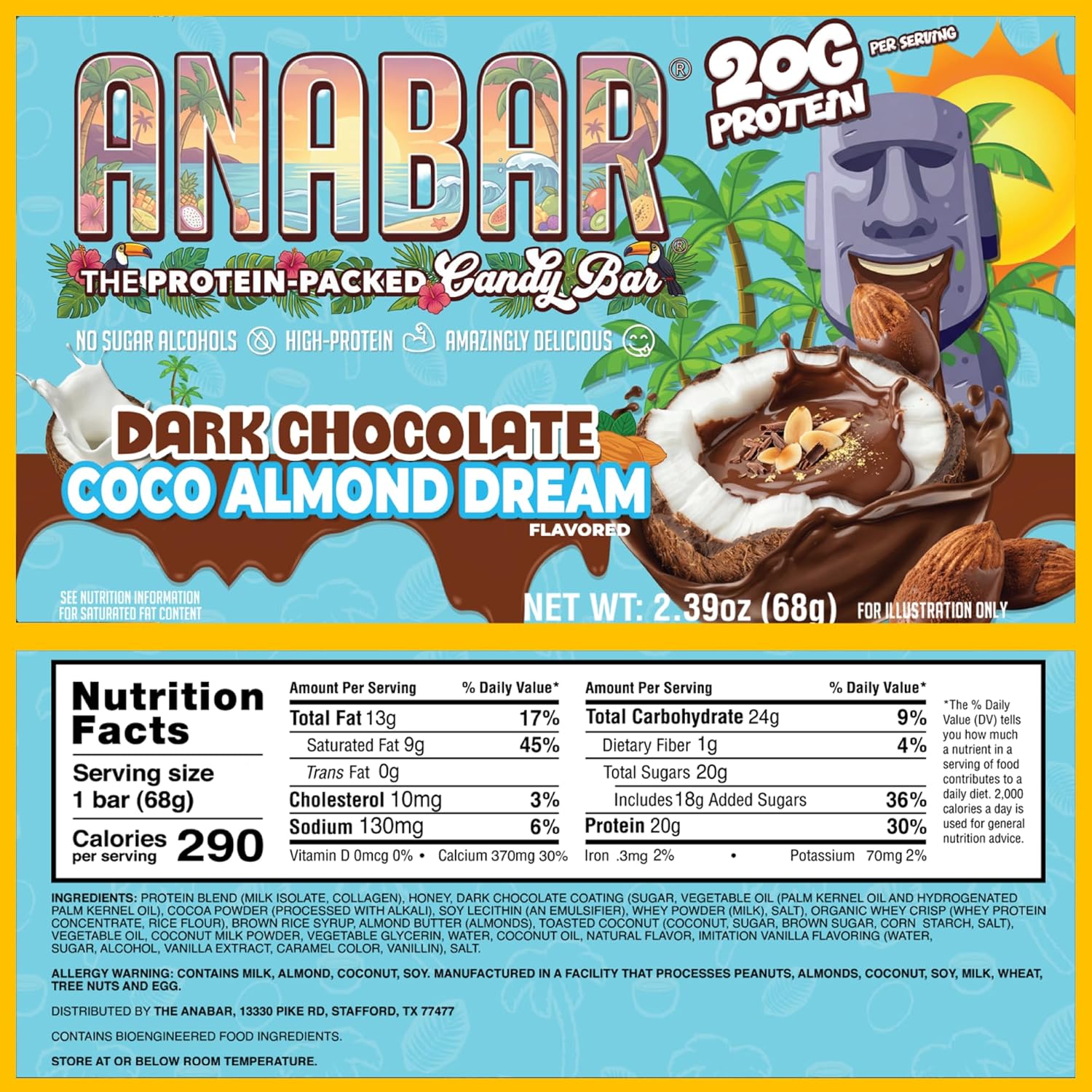 Anabar Protein Bar, The Protein-Packed Candy Bar, New Almond Butter Ba ...