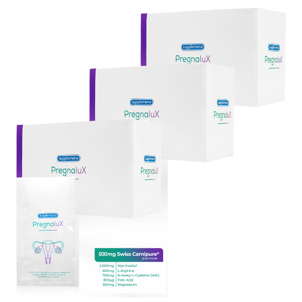 Supplemena PregnaluX Supplement for Women's Reproductive Health 90 Day Supply 3 boxes