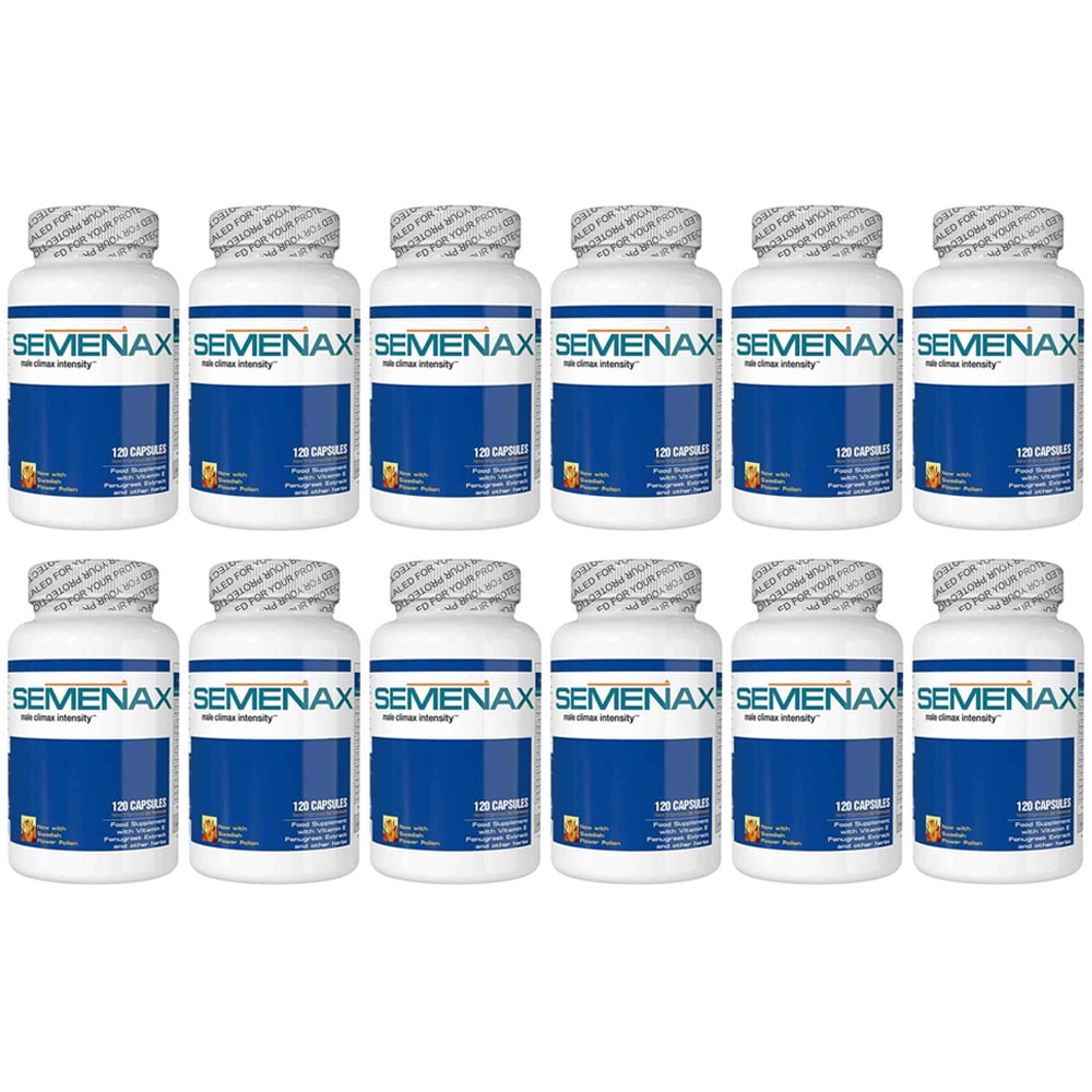 Semenax Volume and Intensity Enhancer 120 Capsules Per Bottle x 12 Month Supply / 1 Year