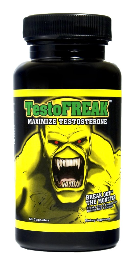 Colossal Labs TestoFREAK Maximize Testosterone, 60 Capsules