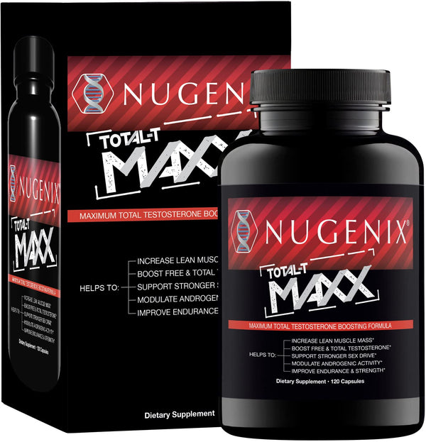 Nugenix Maxx - Maximum Total Testosterone Boosting Formula for Men, 120 Count