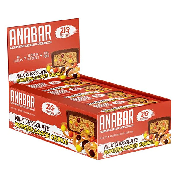 Anabar Monster Cookie Crunch 12 Protein Bars Final Boss Performance 21 Grams