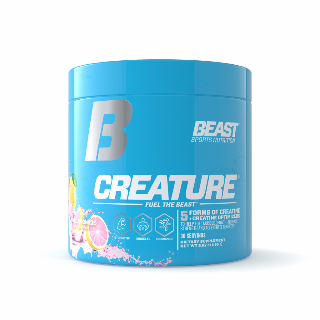 Beast Sports Creature Creatine Powder, Pink Lemonade 30 Servings