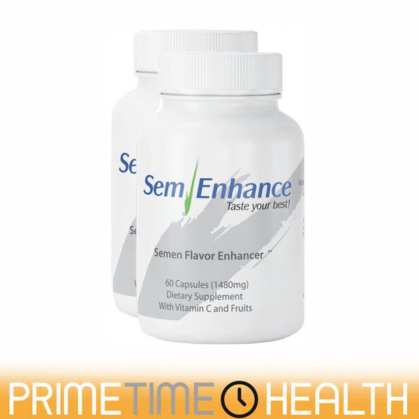  Two Bottles of SemEnhance, Taste Your Best, Semen Flavor Enhancer, 60 Capsules, Dietary Supplement, with Vitamin C and Fruits