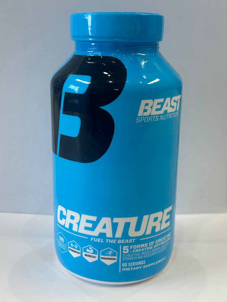 Beast Sports Creature Creatine, 5 Forms of Creatine – 60 Servings – 180 Capsules