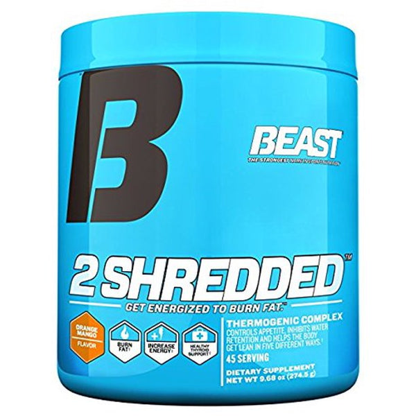 Beast Sports Nutrition – 2 Shredded Powder Orange Mango Thermogenic Weight Loss