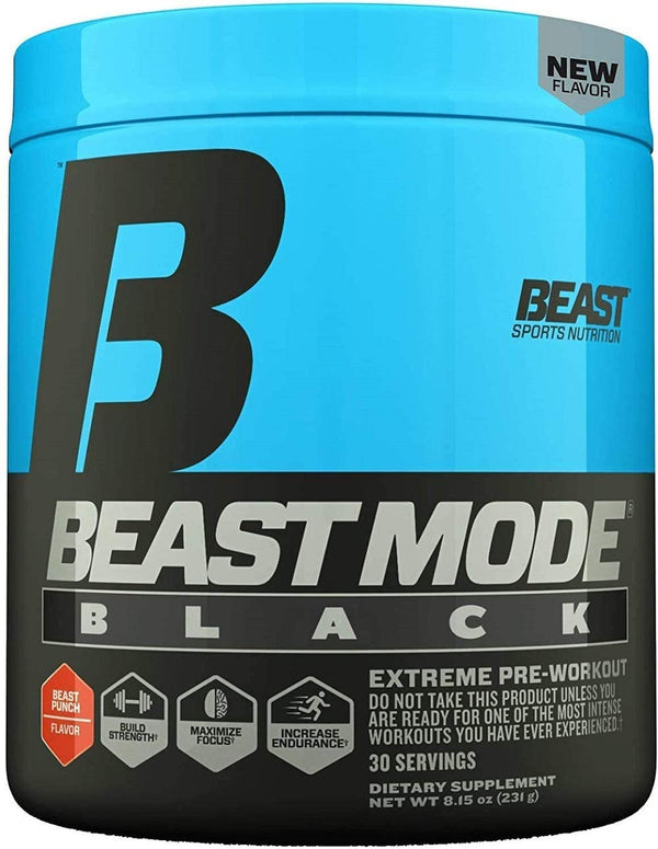 Beast Sports Nutrition-Beast Mode Black-Pre-workout-Beast Punch flavor-30 serv