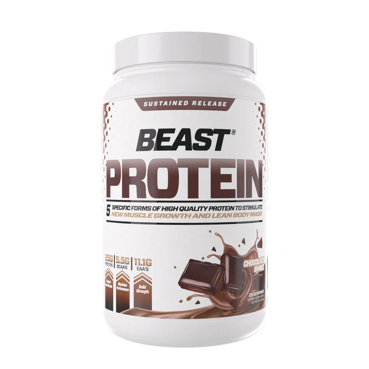 Beast Sports Nutrition Chocolate Protein 25 Grams Per Serving, 2lbs- 28 Servings