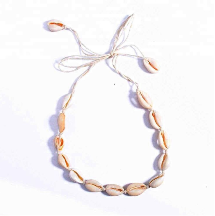 Sea Shell Choker Cowrie Adjustable Seashell necklace by vscohun