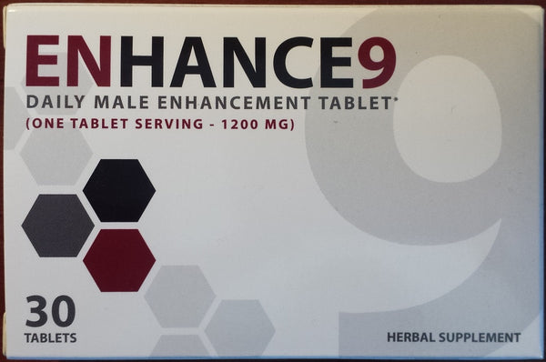 Enhance9 Increase Your Size, Better Sex, 30 Tablets 1200mg, Herbal Enhance 9