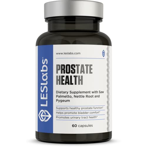 LES Labs Prostate Health – Prostate Support, Urinary Tract Health, Fewer Bathroom Visits & Improved Sleep – 60 Capsules