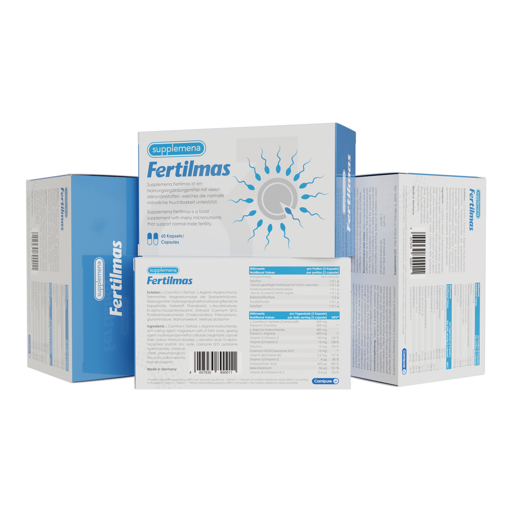 Supplemena Fertilmas Male Fertility Supplement - 4 Month Supply - 4x 60 Capsules