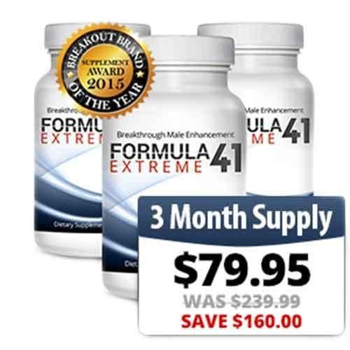 Formula 41 Extreme 3-Month Supply - 100% Genuine - Official Distributor of Formula 41 Extreme, Male Enhancement Testoste