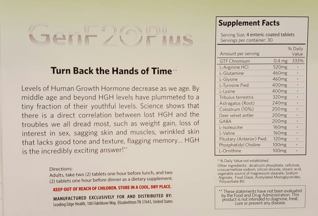 GenF20 Plus Three Boxes naturally restore IGF1 levels for improved energy, youthful look, and improved metabolism