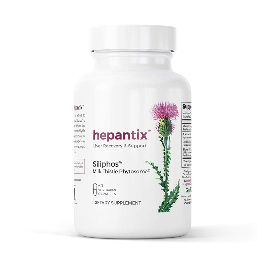 Hepantix Liver Recovery & Support, Siliphos Milk Thistle Phytosome - 60 Capsules
