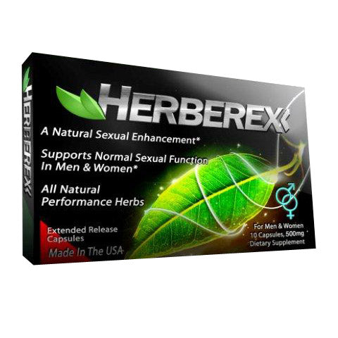 Herberex 10ct sexual enhancement pills male enlarging pills libido enhancement