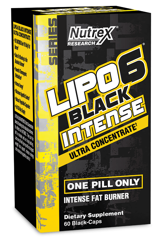 Nutrex Research Lipo 6 Black Intense Fat Burner Ultra Concentrate, 60 Count