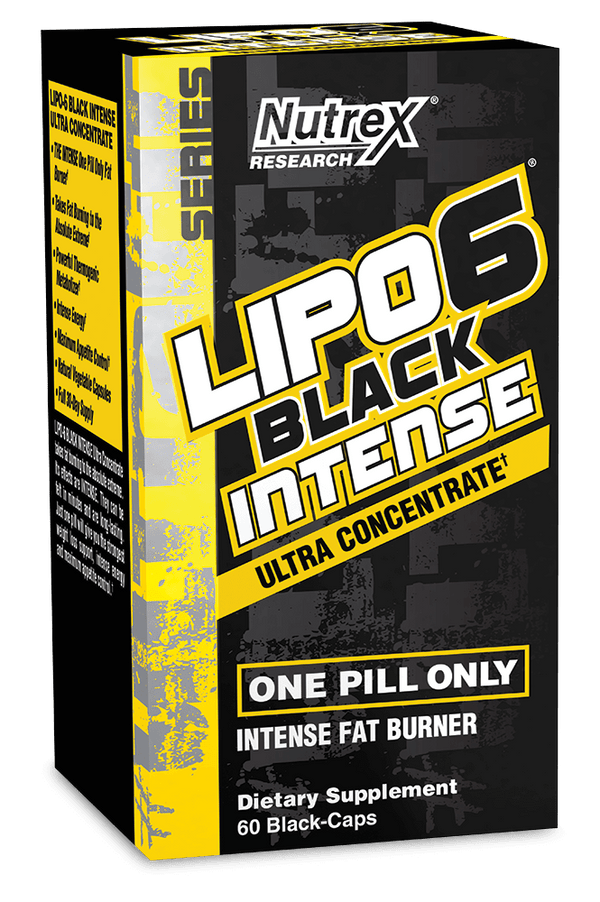 Nutrex Research Lipo 6 Black Intense Fat Burner Ultra Concentrate, 60 Count