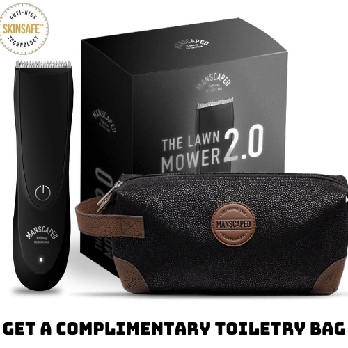 Lawn Mower 2.0 Manscaped Rechargable Electric Hair Trimmer Bonus Toiletry Bag