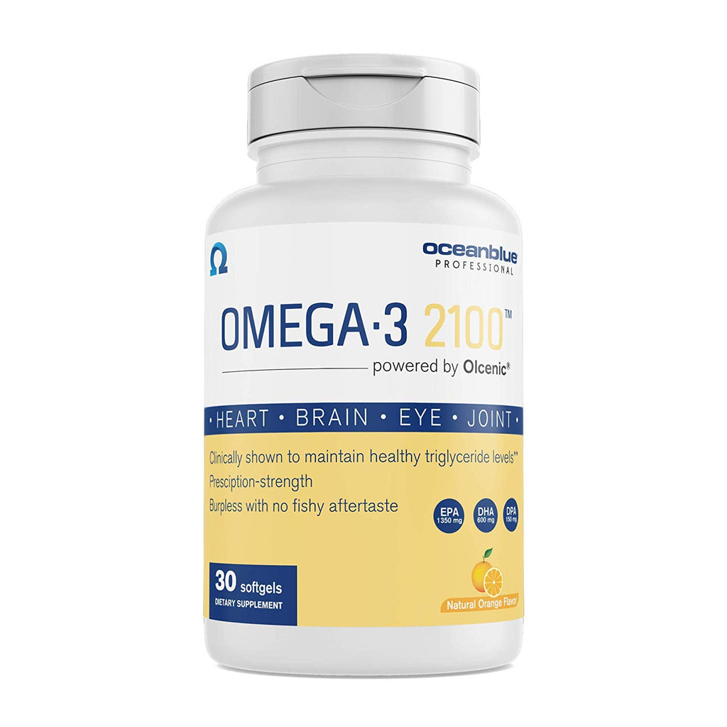 Ocean Blue Professional Omega-3 2100 with Olcenic Softgels, 30 Count