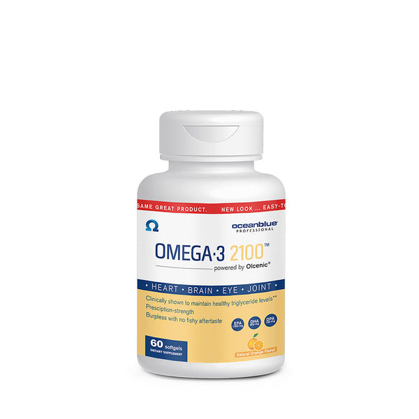 Ocean Blue Professional Omega-3 2100 with Olcenic Softgels, 60 Count