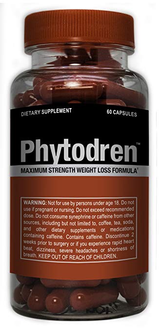 Phytodren - Maximum Strength Weight Loss Formula, Burn Fat, More Energy, 60 Caps