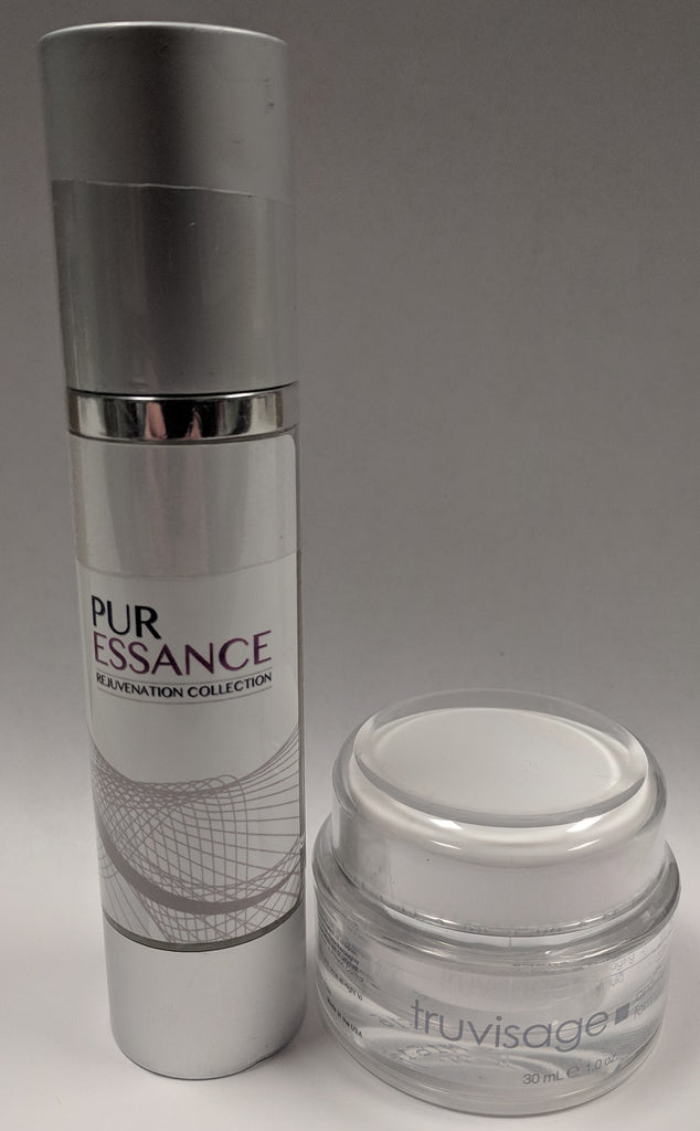 Truvisage Anti-Aging Cream Diminish Sun & PurEssance Anti-Wrinkle Face Serum