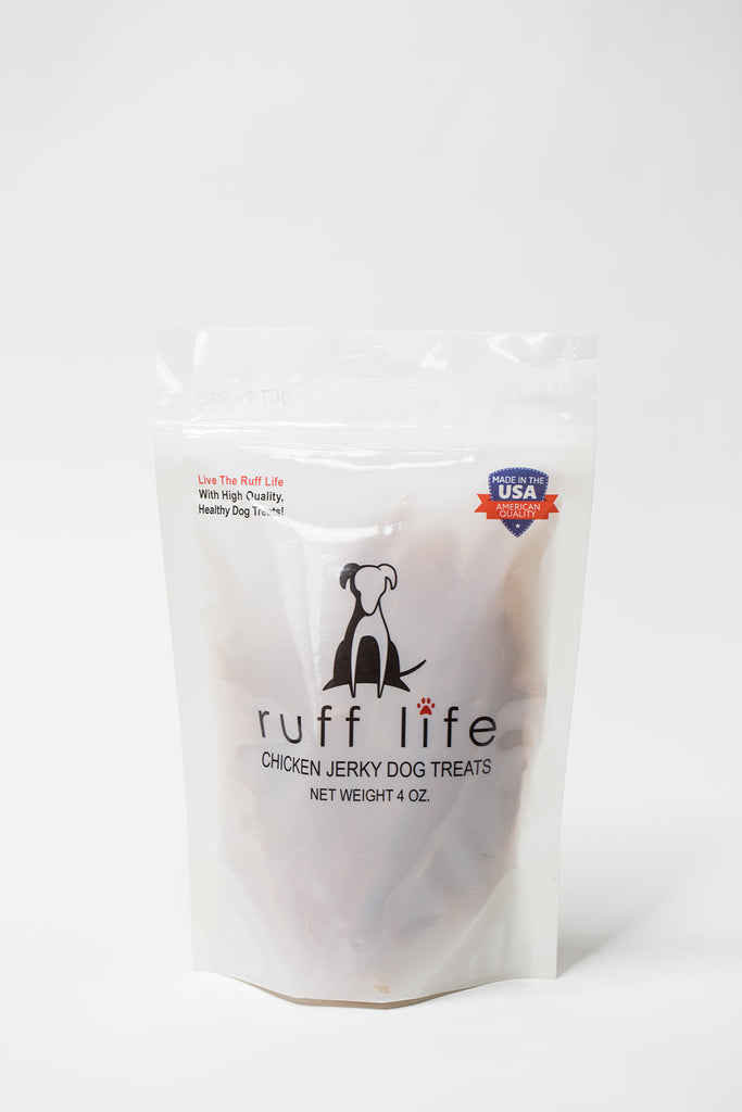 Ruff Life Chicken Jerky Dog Treats 4oz All white meat Chicken Breast Dogs Love
