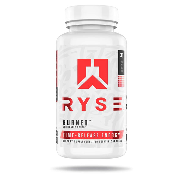 Ryse Burner | Ryse Up Supplements Fat Burner, Time-Released Energy | 30 Capsules