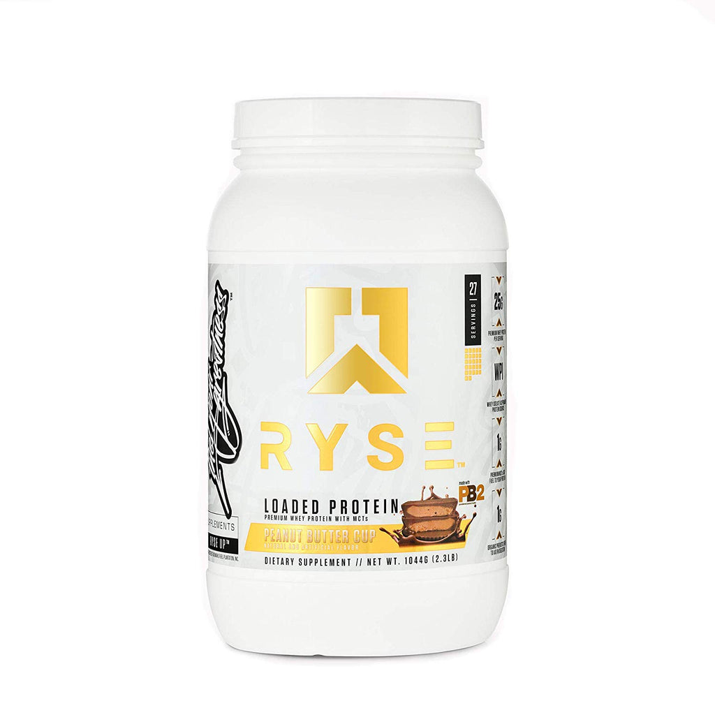 RYSE Up Loaded Protein - Peanut Butter Cup - Premium Whey Protein With MCTs