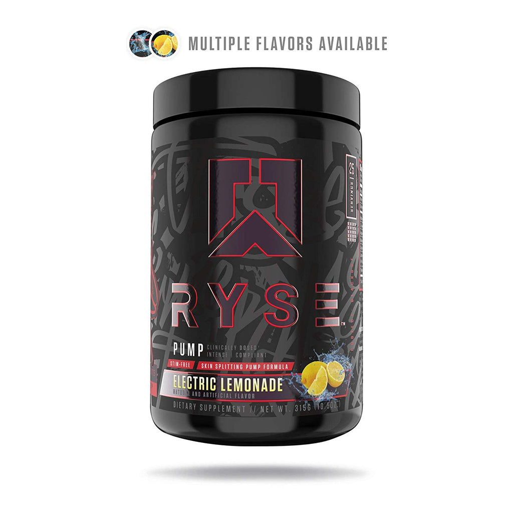 RYSE Up Supplements Project: Blackout | Pump, Electric Lemonade, 25 Servings