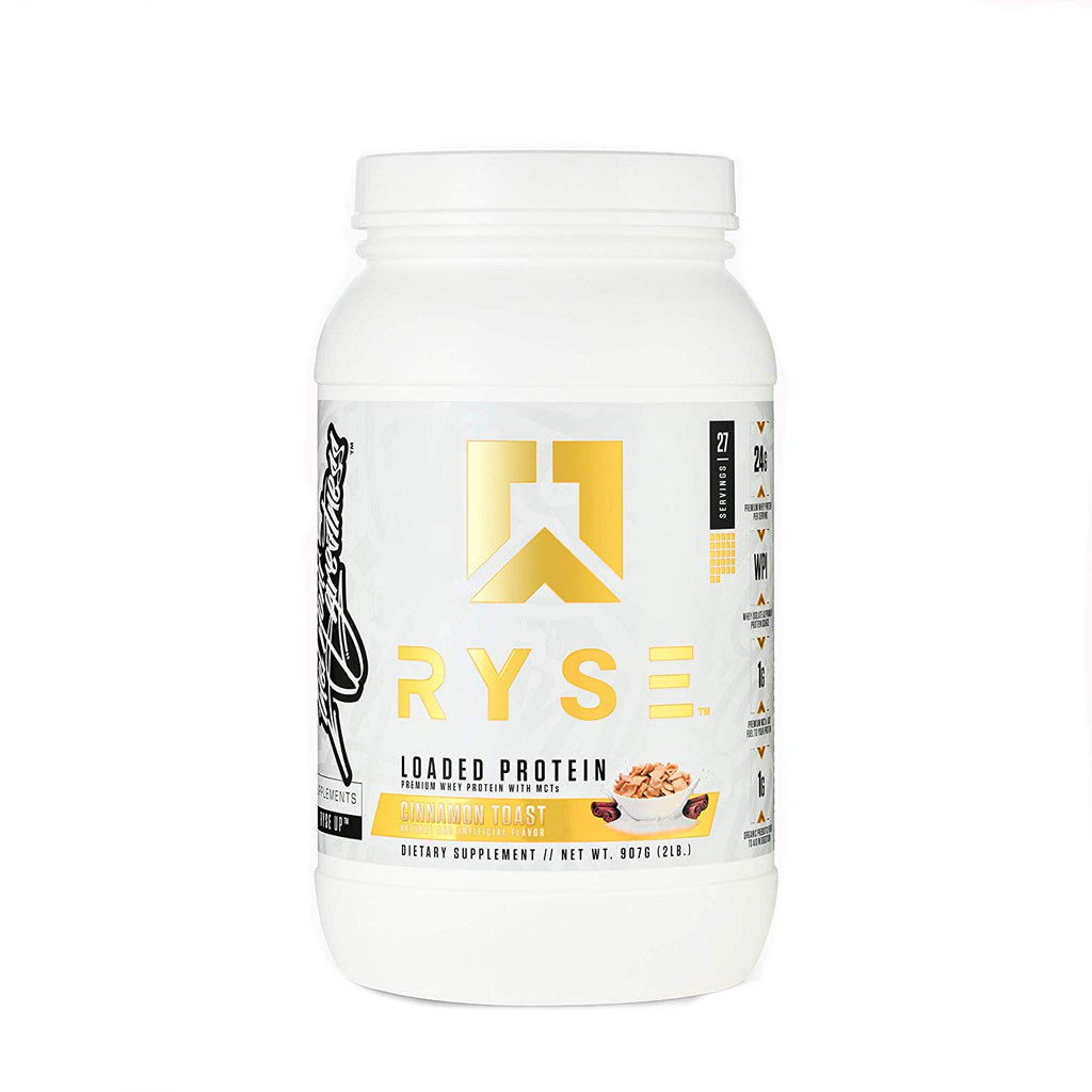 RYSE Up Loaded Protein - Cinnamon Toast - Premium Whey Protein With MCTs