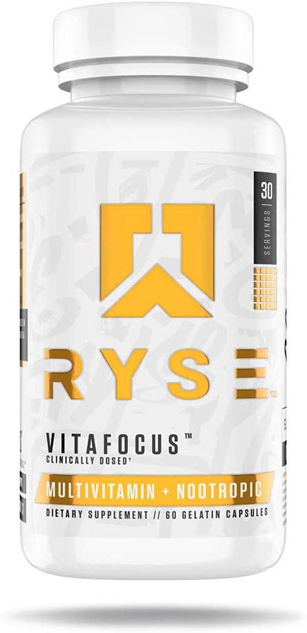 RYSE VitaFocus - Memory, Focus Multivitamin + Nootropic, 60 Gelatin Capsules