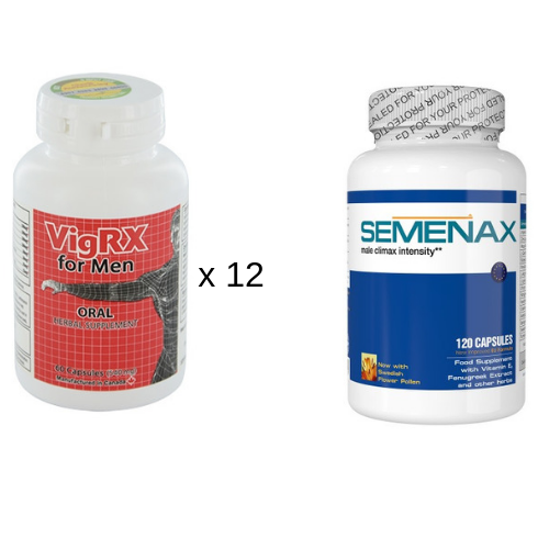 VigRX 12 Bottles Male Enhancement Pills + FREE Semanax Pills