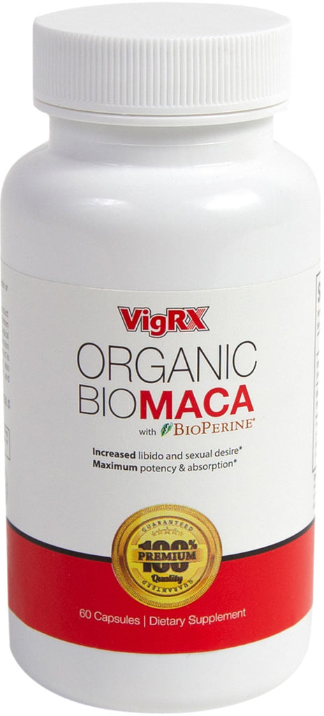 VigRX Organic Bio Maca with Bioperine Male Health Supplement 60 Capsules