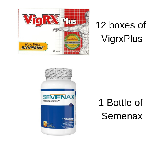VigRX Plus 12 Month Male Virility Enhancement Pills+Free Semenax Volume Enhancer