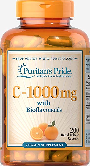 Puritan's Pride Vitamin C-1000 mg with Bioflavonoids - 200 Capsules